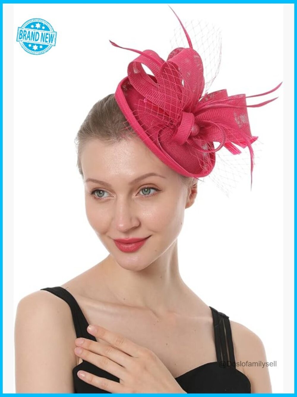 Elegant Feather Fascinator Hat Clip Headband Wedding Tea Party 1920s Style Hair